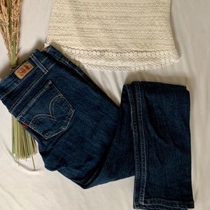 Levis Toosuper low-rise 524 Jeans, size 3M